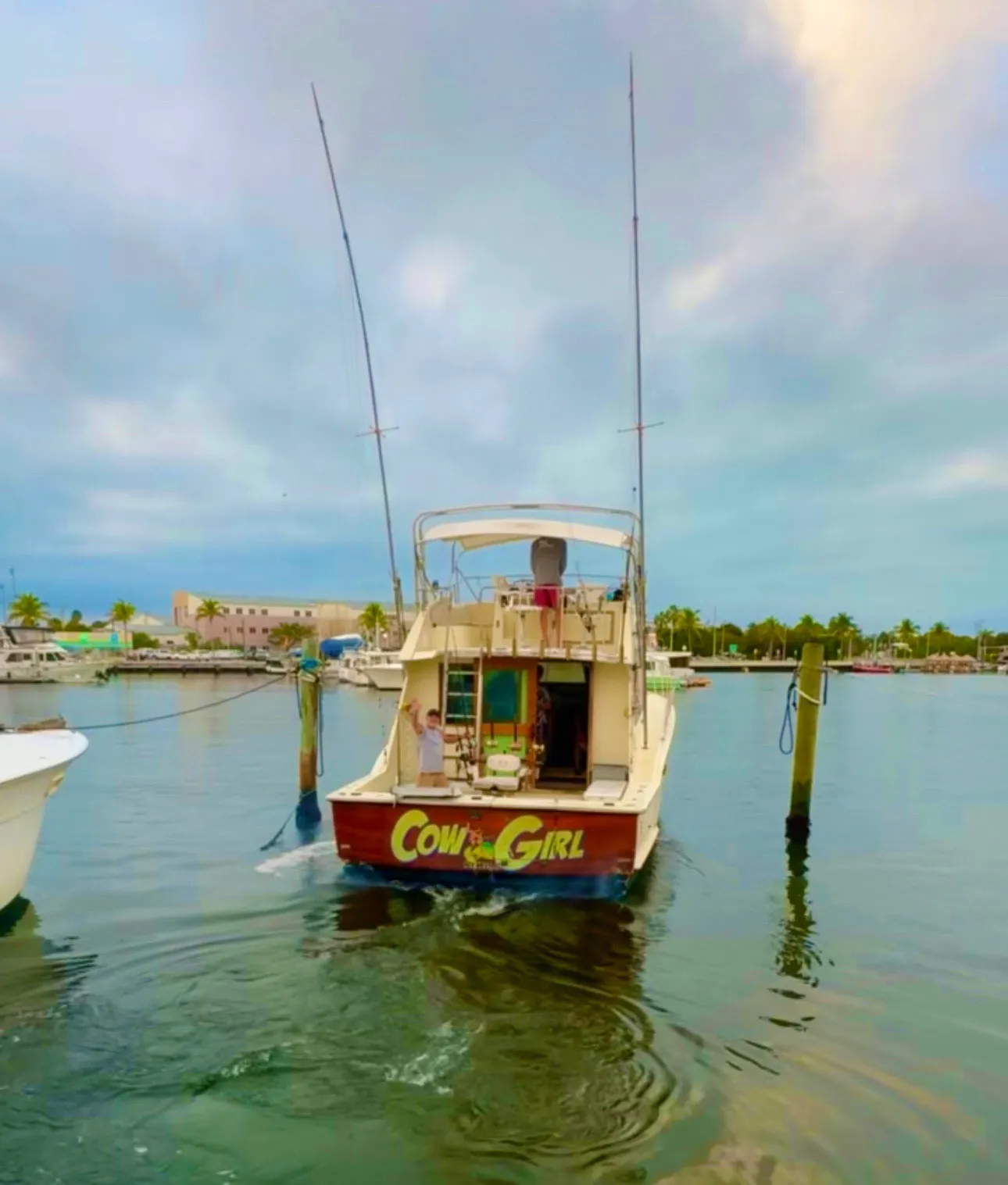 Cowgirl charter boat in Key West