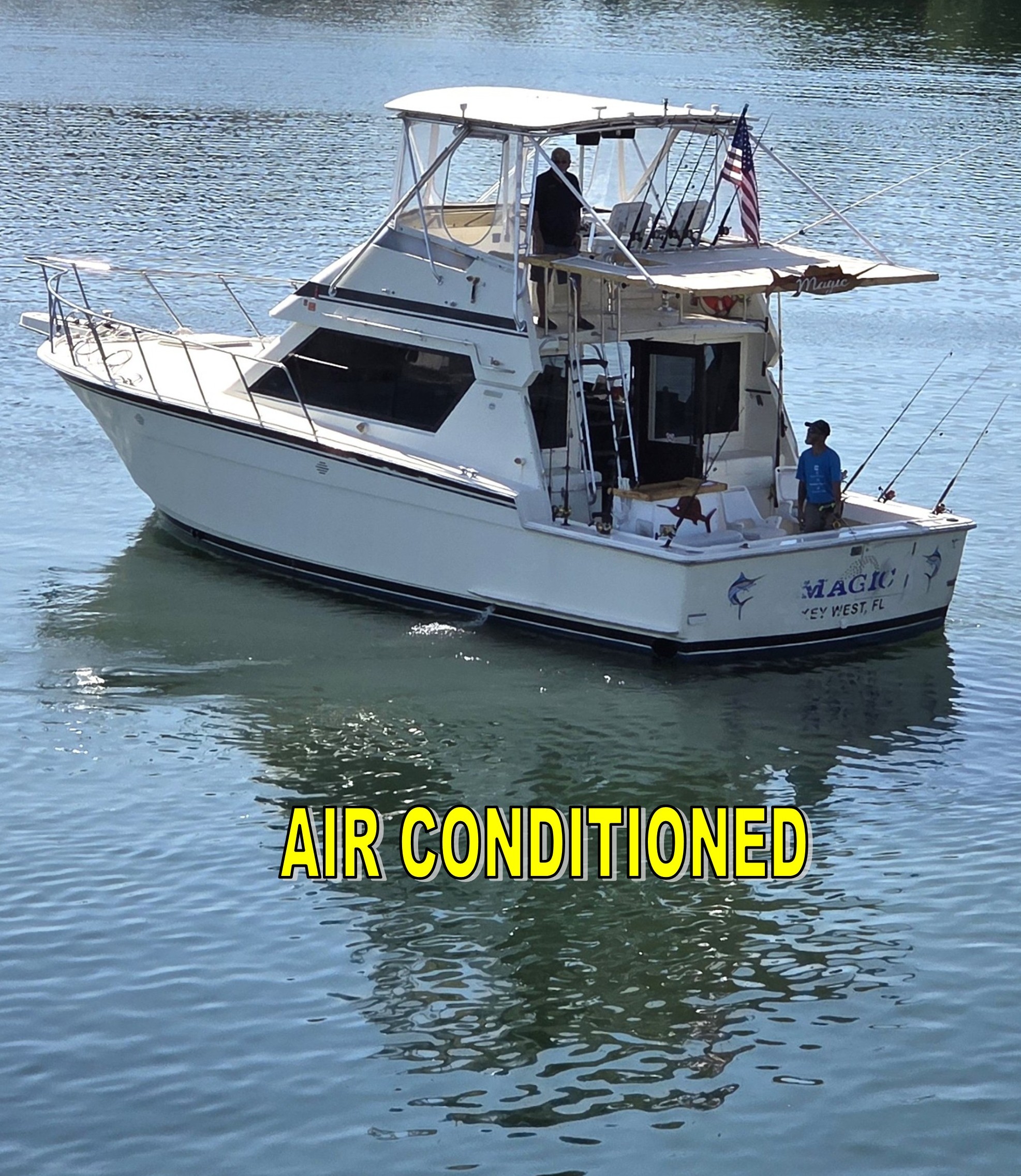 Magic charter boat in Key West