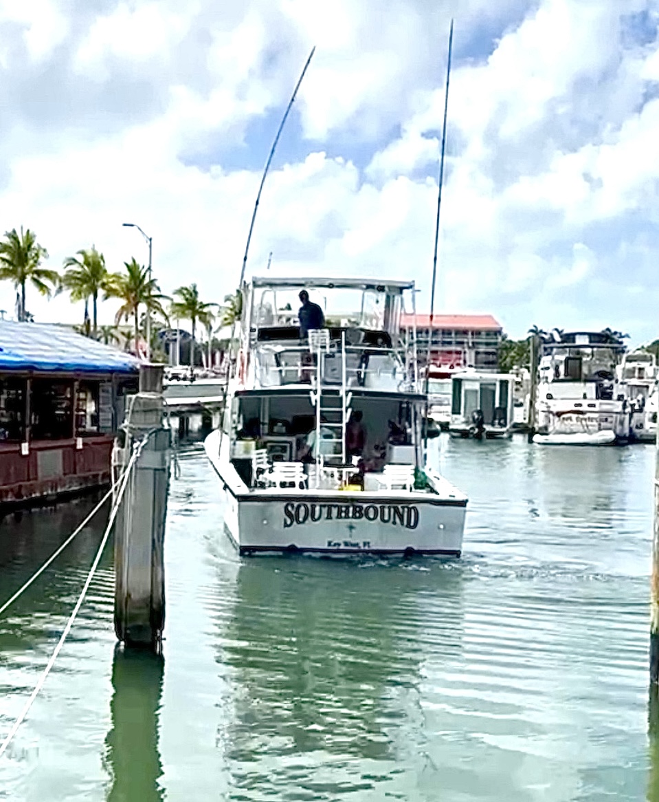 Southbound charter boat in Key West